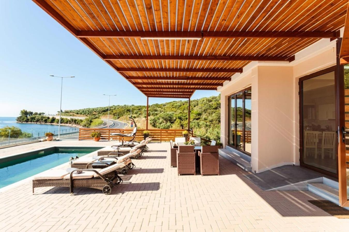 Seaside Summer Bliss - Aurora Luxury Pool Paradise Petalídhion Екстериор снимка